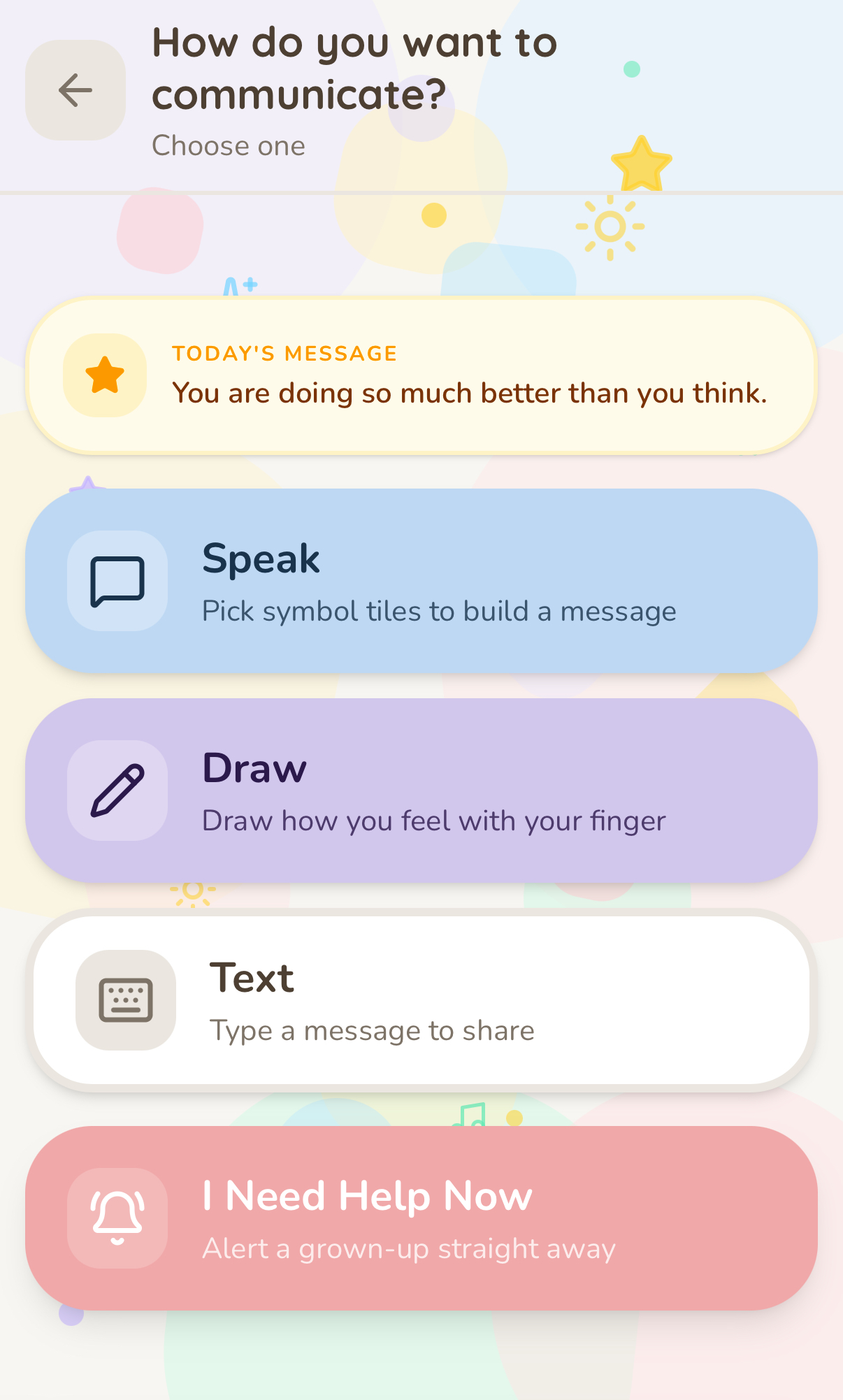 FRANKIE-home – Four ways to communicate